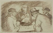 A Game of Cards, 1870/91. Creator: Charles Samuel Keene