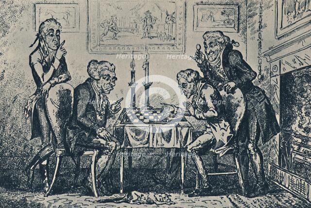 'A Game of Chess', 1948. Artist: George Cruikshank.