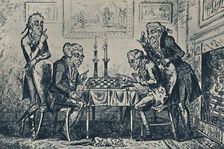 A Game of Chess 1948. Artist: George Cruikshank