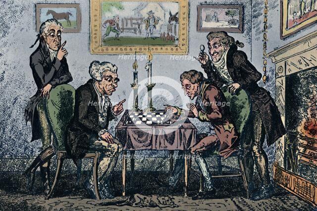 'A Game of Chess', 1948. Artist: George Cruikshank.