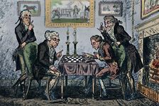 A Game of Chess 1948. Artist: George Cruikshank