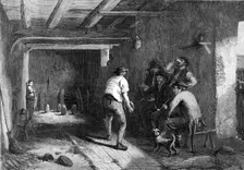 "A Game of Four-Corners", by H. Carter, in the exhibition of Water-Colour Drawings..., 1869. Creator: W Thomas