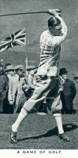 'A Game of Golf', 1924 (1937). Artist: Unknown.