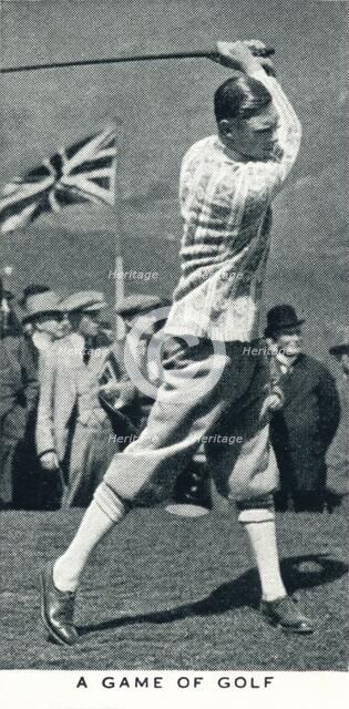 'A Game of Golf', 1924 (1937). Artist: Unknown.