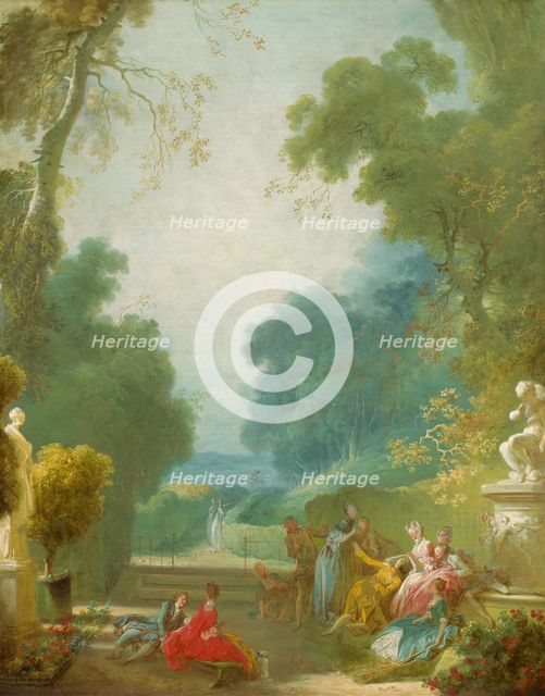 A Game of Hot Cockles, c. 1775/1780. Creator: Jean-Honore Fragonard.