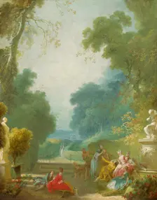 A Game of Hot Cockles, c. 1775/1780. Creator: Jean-Honore Fragonard