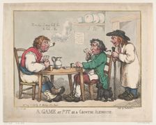 A Game at Put in a Country Alehouse, August 10, 1799., August 10, 1799. Creator: Thomas Rowlandson