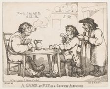 A Game at Put in a Country Alehouse, August 10, 1810., August 10, 1810. Creator: Thomas Rowlandson