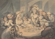 A Gaming Table at Devonshire House, 1791. Creator: Thomas Rowlandson