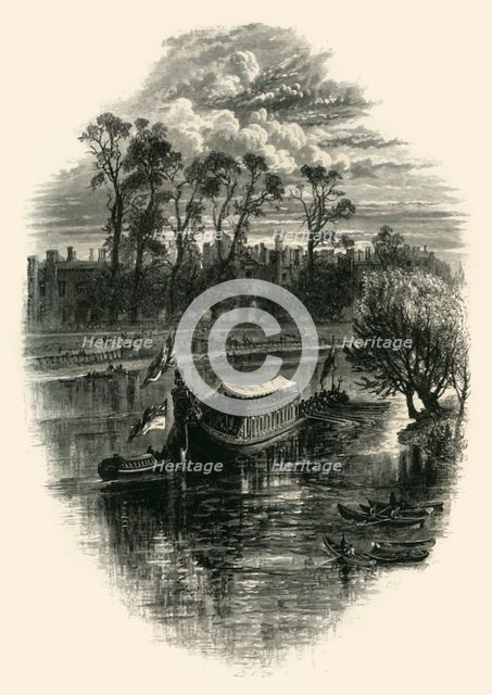 'A Gala Day at Hampton Court', c1870.