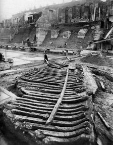 A galley, London, 1926-1927.Artist: Field
