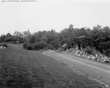 A Garden driveway, Lake Mohonk House, N.Y., between 1890 and 1906. Creator: Unknown