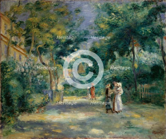 A Garden in Montmartre, 1890-1899. Artist: Pierre-Auguste Renoir.