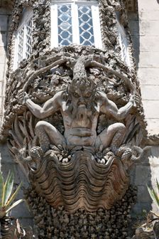 A gargoyle in Pena National Palace, Sintra, Portugal, 2009. Creator: Samuel Magal