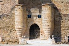 A gate in the walls of the castle in Pedraza, Spain, 15th century (2007). Creator: Samuel Magal