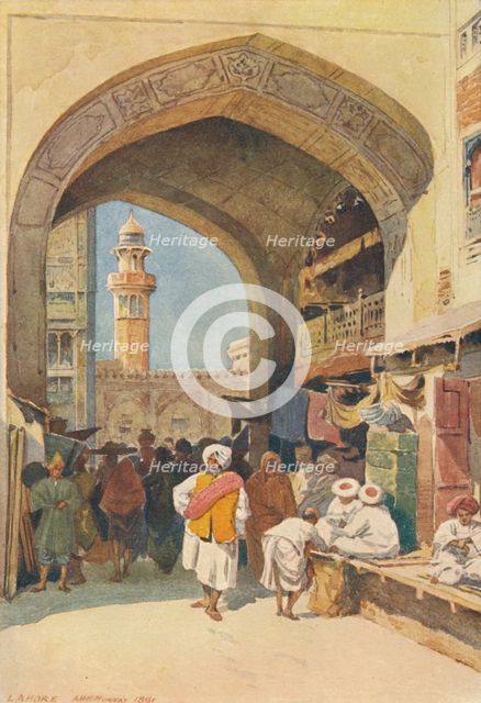 'A Gateway in the Bazaar, Lahore', c1880 (1905). Creator: Alexander Henry Hallam Murray.