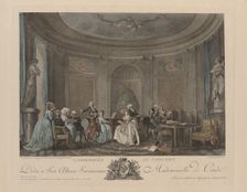 A Gathering at a Concert. Artist: Lafrensen, Niclas (1737-1807)