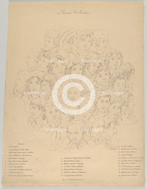 A Gathering of Artists, 1804. Creator: Alexandre Clément.