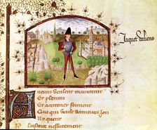 A gentleman, Miniature in The book of the hundred ballads