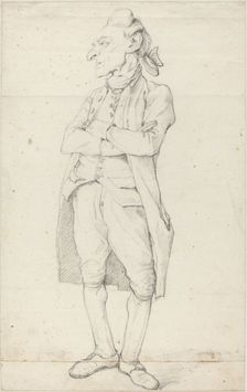 A Gentleman Standing with His Arms Crossed. Creator: Francois-Andre Vincent