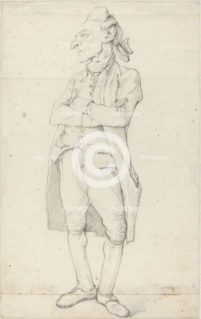 A Gentleman Standing with His Arms Crossed. Creator: Francois-Andre Vincent.
