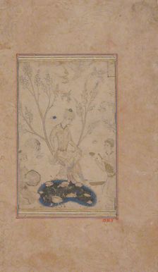 A Gentleman with his Musicians, mid-16th century. Creator: Unknown
