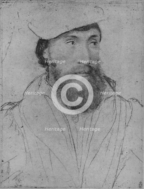 'A Gentleman: Unknown', c1532-1543 (1945). Artist: Hans Holbein the Younger.