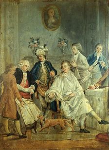 A gentleman's toilet ("La petite toilette"). Creator: Moreau, Jean Michel, 1741-1814 (After)