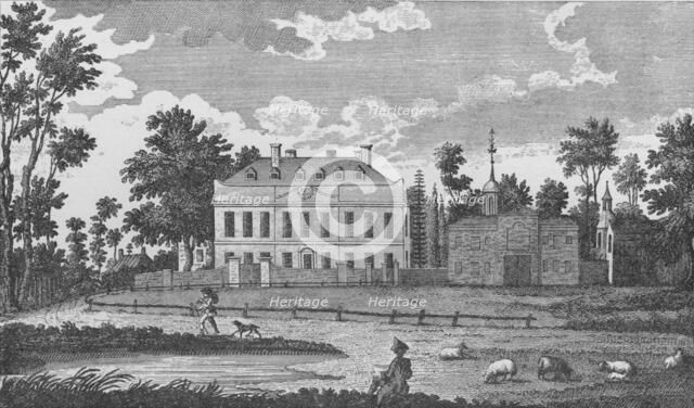 'A Gentlemen's Seat on Stockwell Common', 1792, (1912). Artist: Unknown.