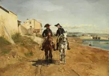 A General and His Aide-de-camp, 1869. Creator: Jean Louis Ernest Meissonier