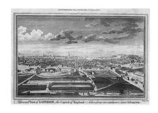 A General View of London, the Capital of England c1780. Artist: Page
