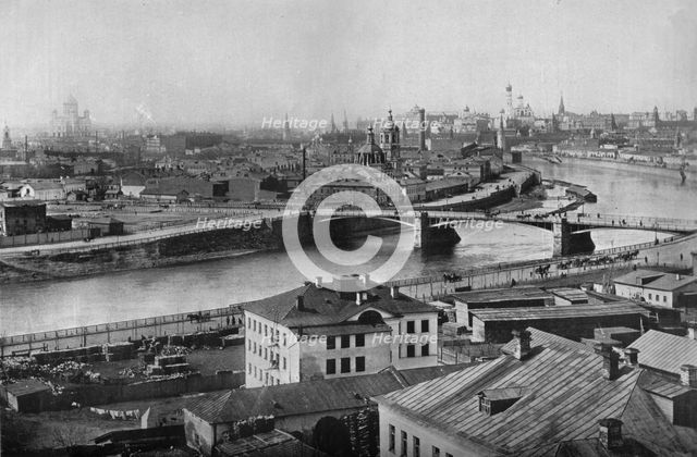 'A general view of Moscow, showing the Kremlin', 1915. Artist: Unknown.