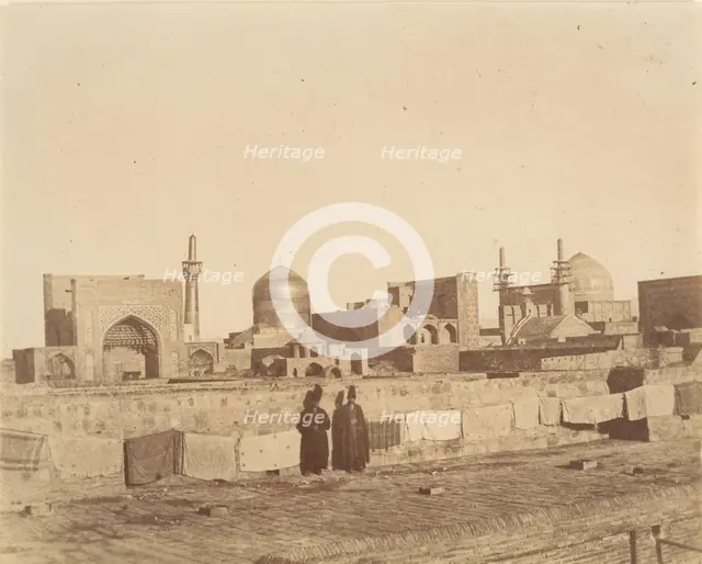 [A General View of MESHED from the roof of a hamam.], 1840s-60s. Creator: Possibly by Luigi Pesce.