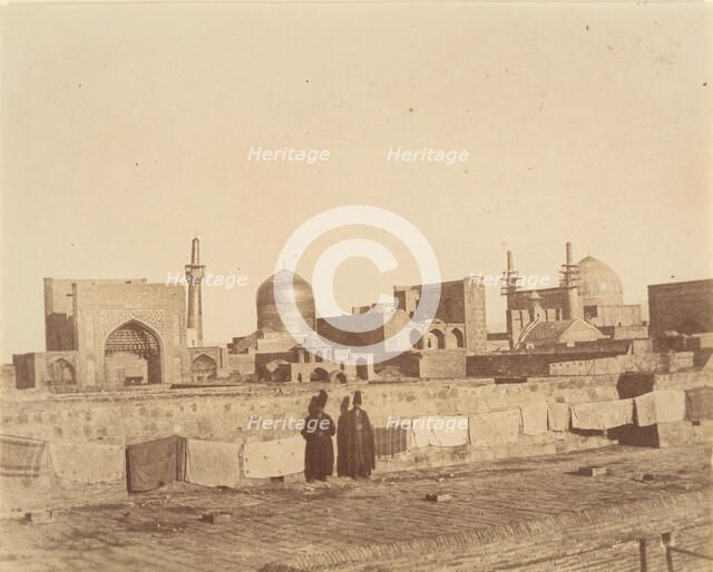 [A General View of MESHED from the roof of a hamam.], 1840s-60s. Creator: Possibly by Luigi Pesce.