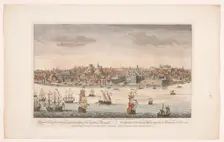 A general view of the city of Lisbone, the capitel of the kingdom of Portugal 1752. Creator: Unknown