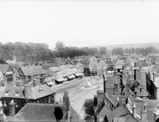 A general view over the market place, Wantage, Vale of White Horse, Oxfordshire, 1890. Creator: Henry Taunt
