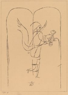 A Genius Serves a Small Breakfast (Ein Genius serviert ein kleines Frühstück), 1920. Creator: Paul Klee