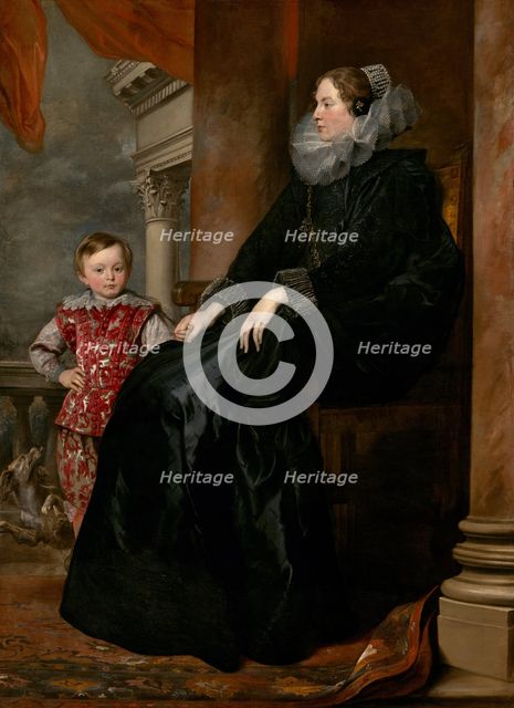 A Genoese Noblewoman and Her Son, c. 1626. Creator: Anthony van Dyck.