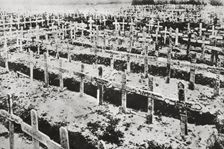 A German cemetery in France, World War I, c1914-c1918. Creator: Unknown