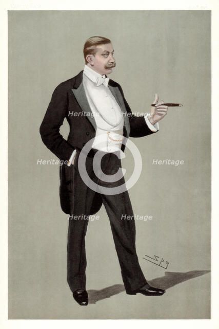 'A German Attache', Baron Hermann von Eckardstein, German diplomat, 1898.Artist: Spy