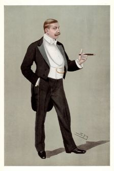 A German Attache Baron Hermann von Eckardstein, German diplomat, 1898.Artist: Spy