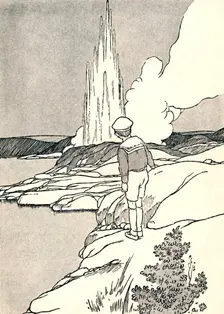 A Geyser 1912. Artist: Charles Robinson