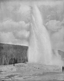 A Geyser In the Yellowstone Park 19th century