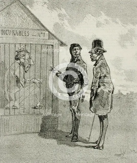 A Gheel dans un an, 1856. Creator: Félicien Rops.