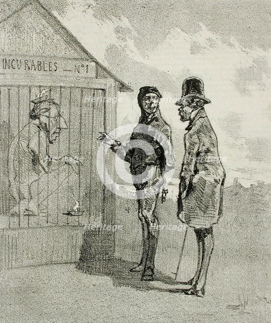 A Gheel dans un an, 1856. Creator: Félicien Rops.