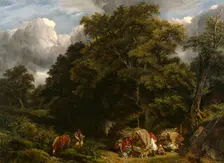 A Gipsy Encampment, 1840. Creator: John James Chalon