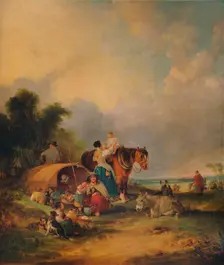 A Gipsy Encampment c1788. Artist: William Shayer