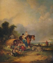 A Gipsy Encampment c1788. Artist: William Shayer