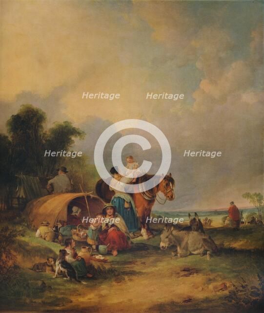 'A Gipsy Encampment', c1788. Artist: William Shayer.