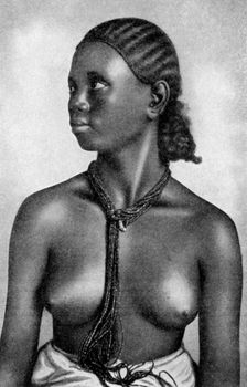 A girl of the Tigre people, Africa, 1922